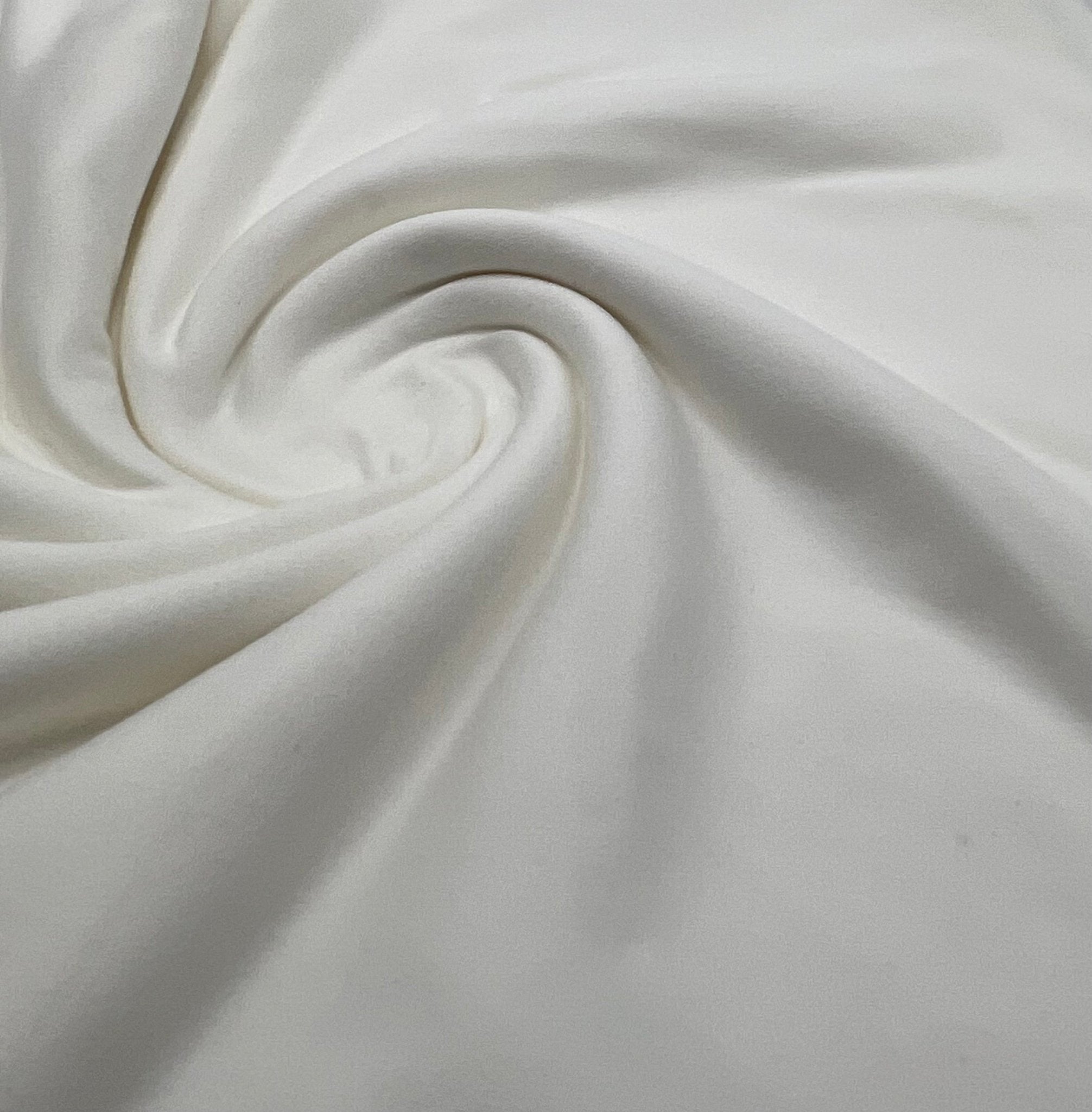 Ivory Plain Super Soft Bogota 4 Way Stretch Fabric - T9 Fabrics